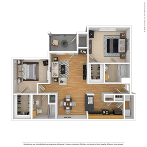 Two Bedroom / Two Bath